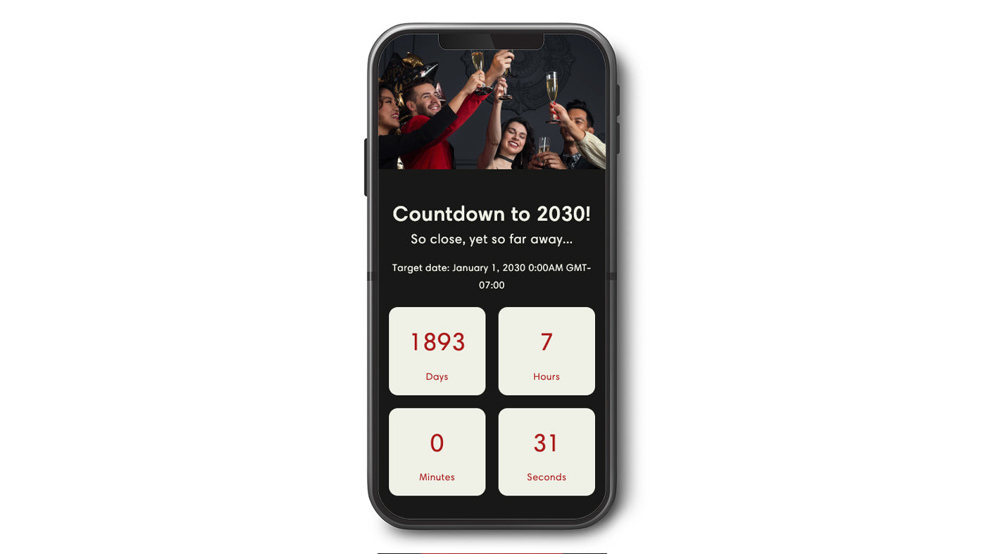 Countdown Timer section template for your Shopify store | qwiqode Theme ...