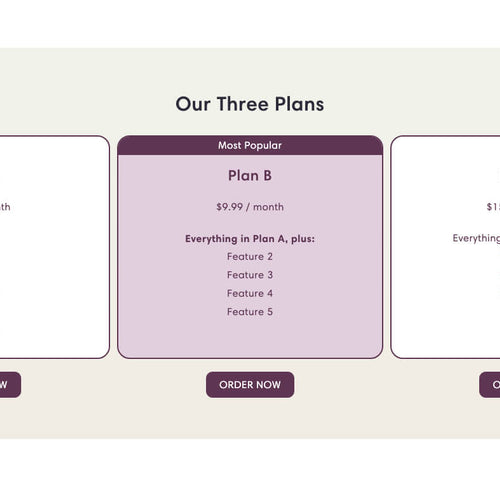 Pricing Table