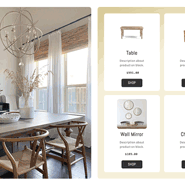 Example of Shop The Look Grid Shopify section *hide