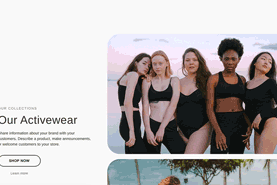 Example of Split Screen with Vertical Scroll Shopify section *hide