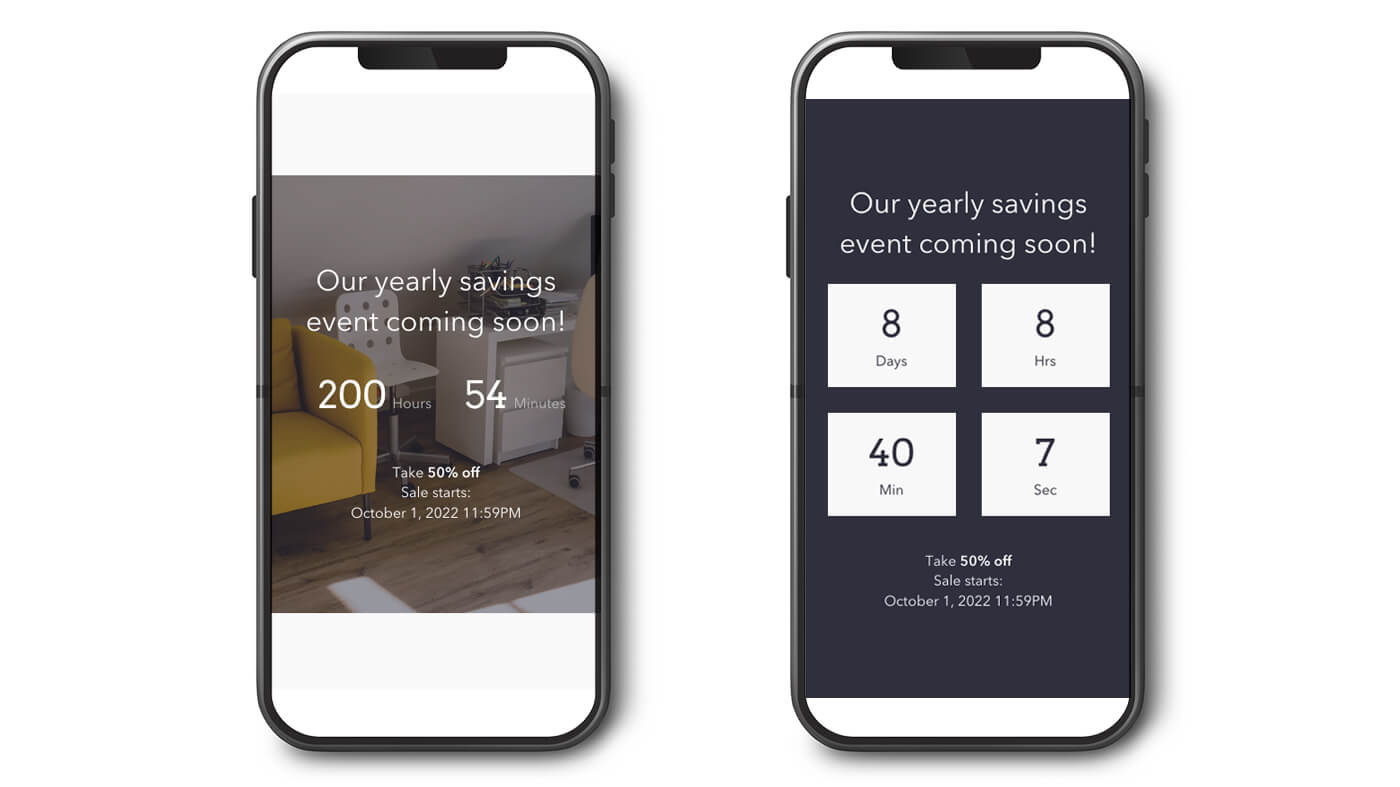Countdown Timer section template for your Shopify store | qwiqode Theme ...